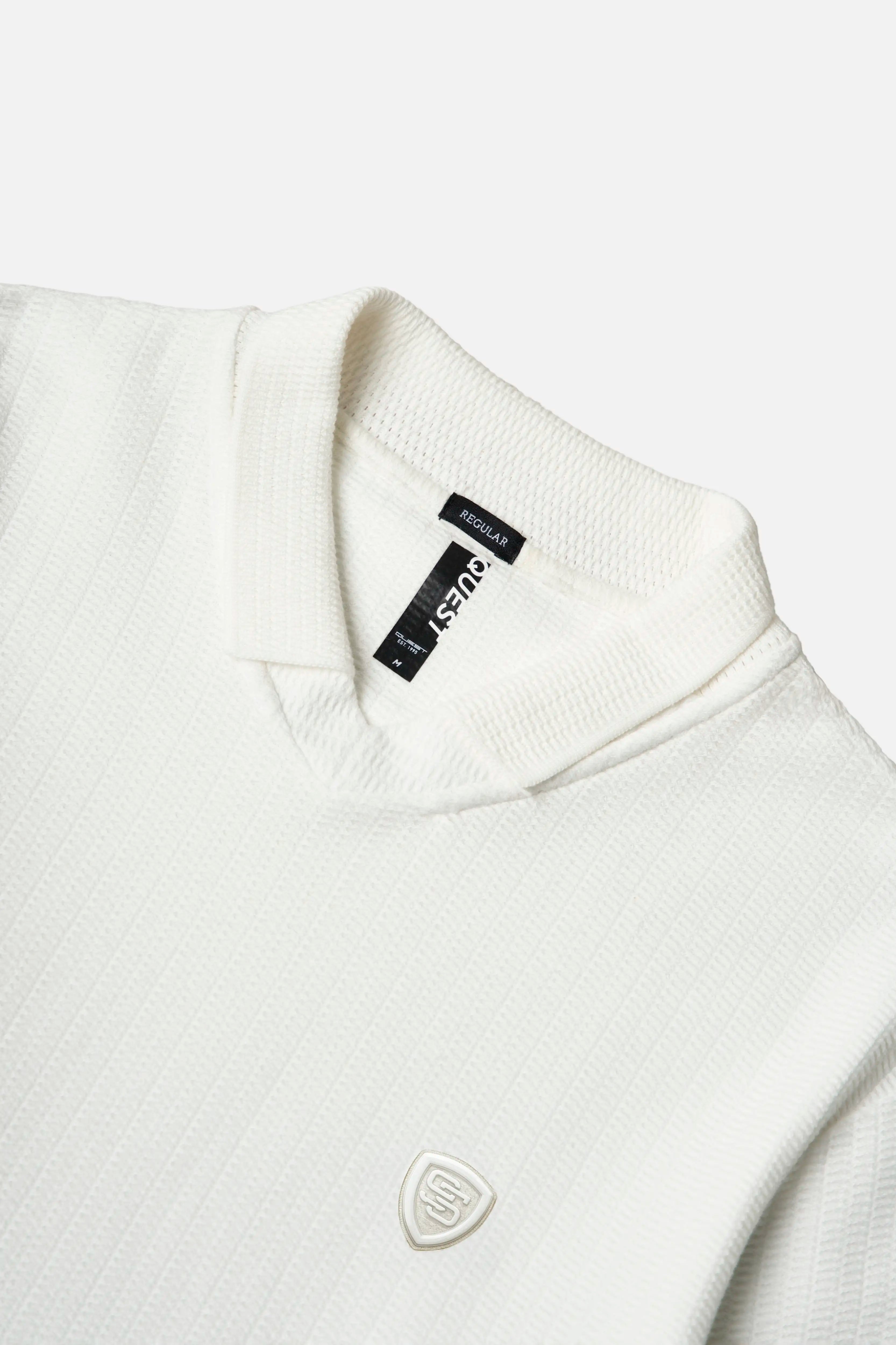 POLO MANGA CORTA COLOR IVORY