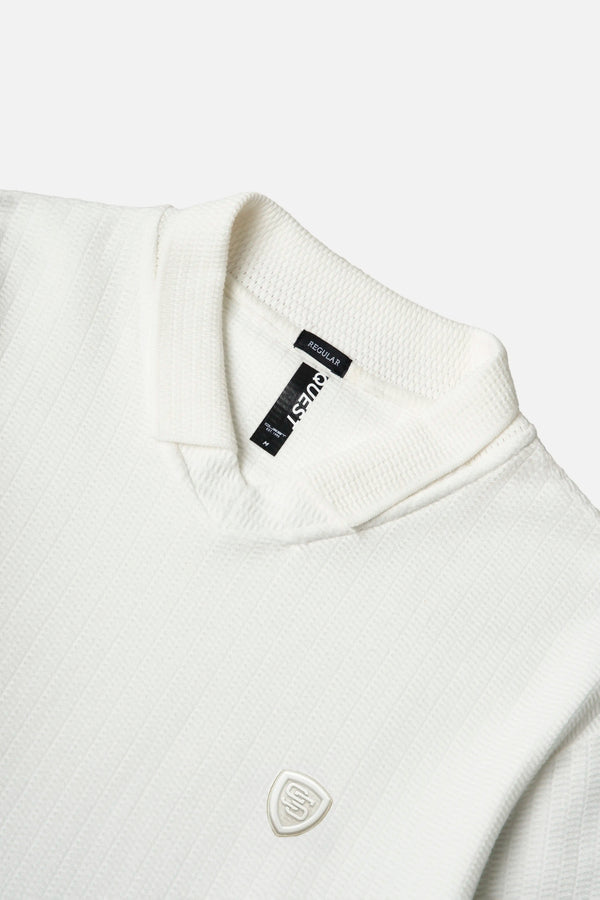 POLO MANGA CORTA COLOR IVORY