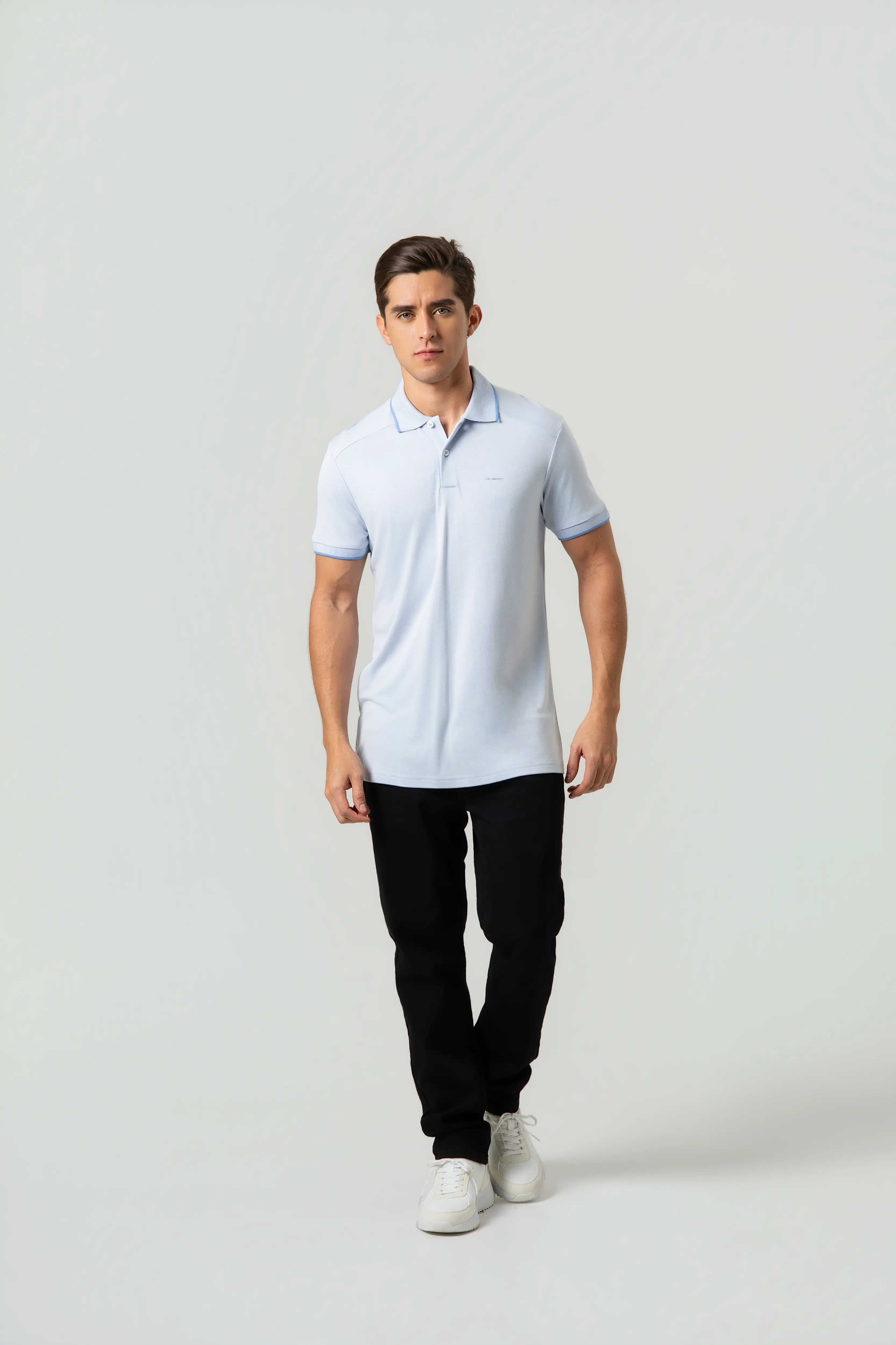 POLO MANGA CORTA COLOR BABY BLUE