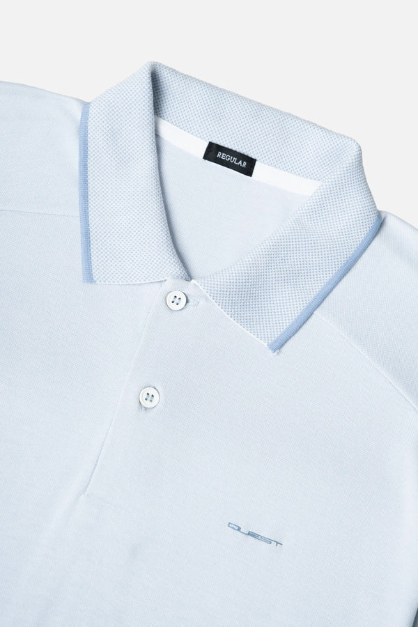 POLO MANGA CORTA COLOR BABY BLUE