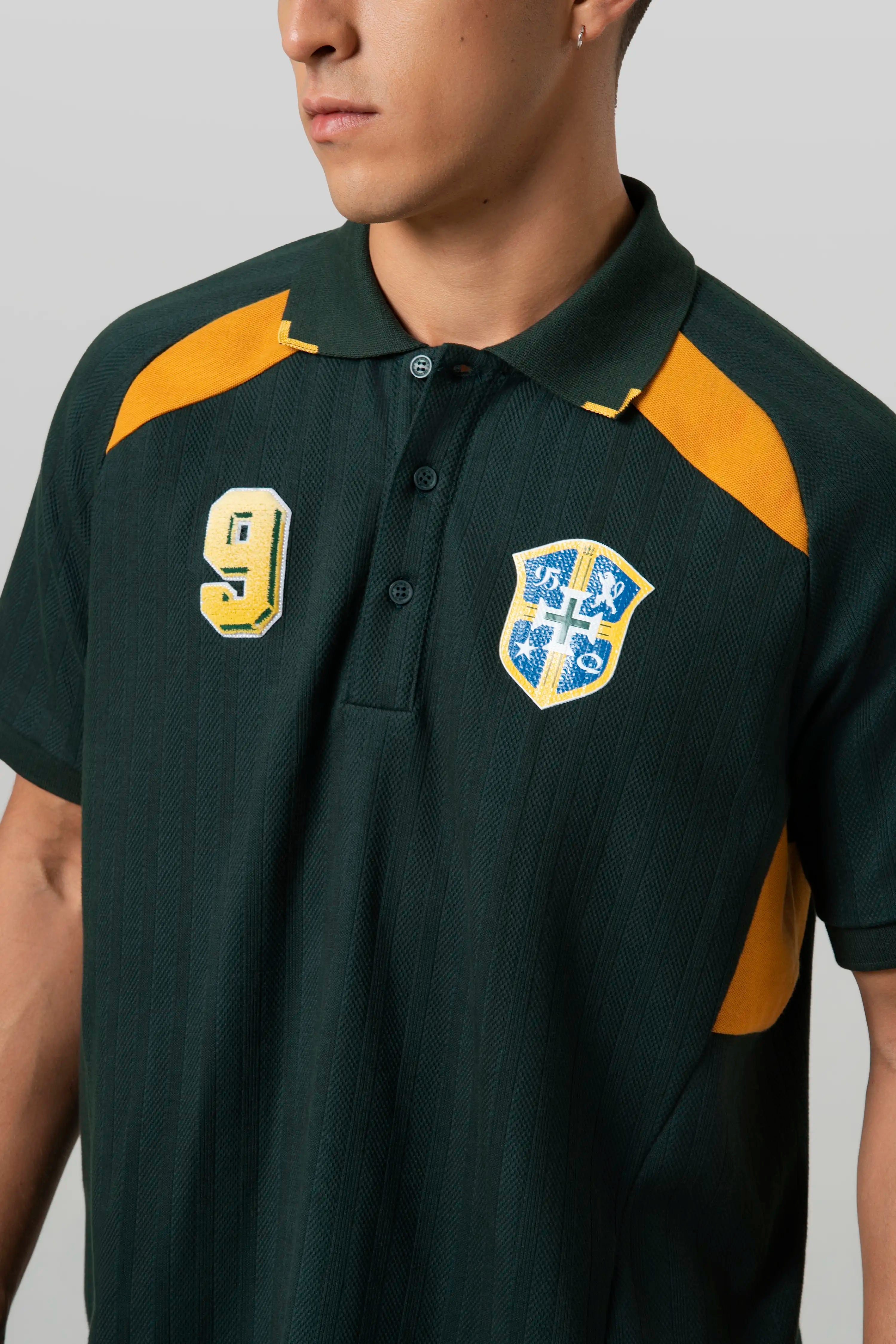 POLO BRASIL MANGA CORTA COLOR DARK GREEN