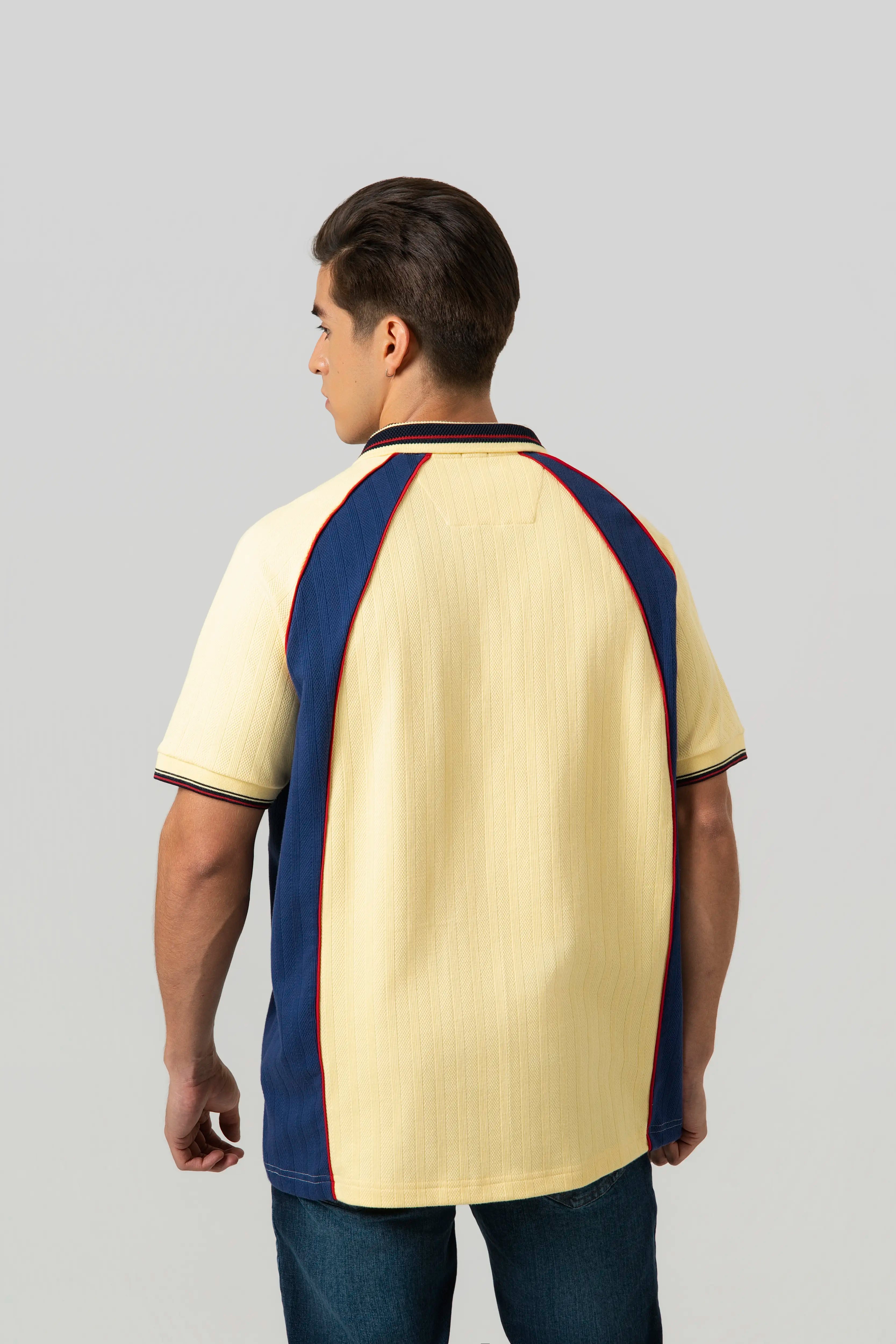 POLO COLOMBIA MANGA CORTA COLOR BANANA PALIDO