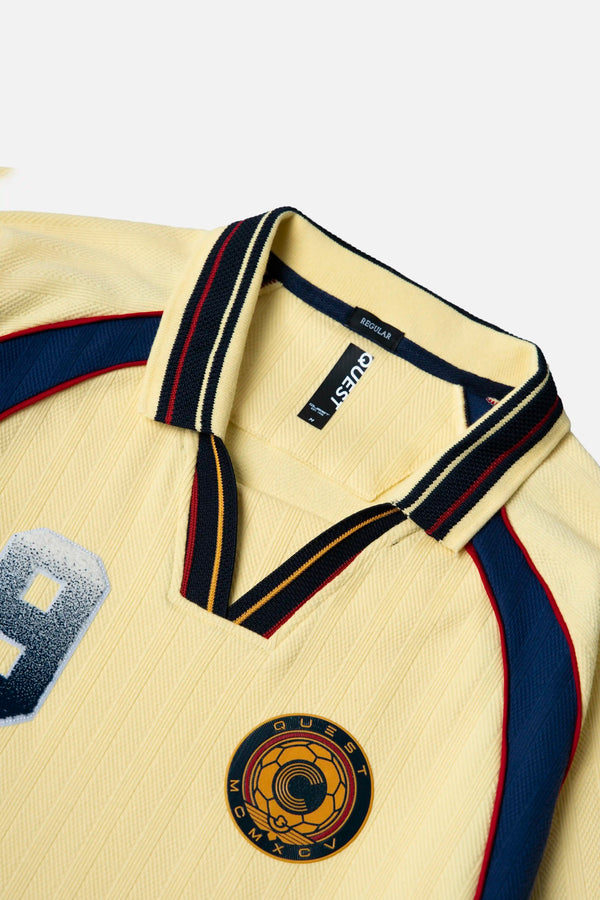 POLO COLOMBIA MANGA CORTA COLOR BANANA PALIDO