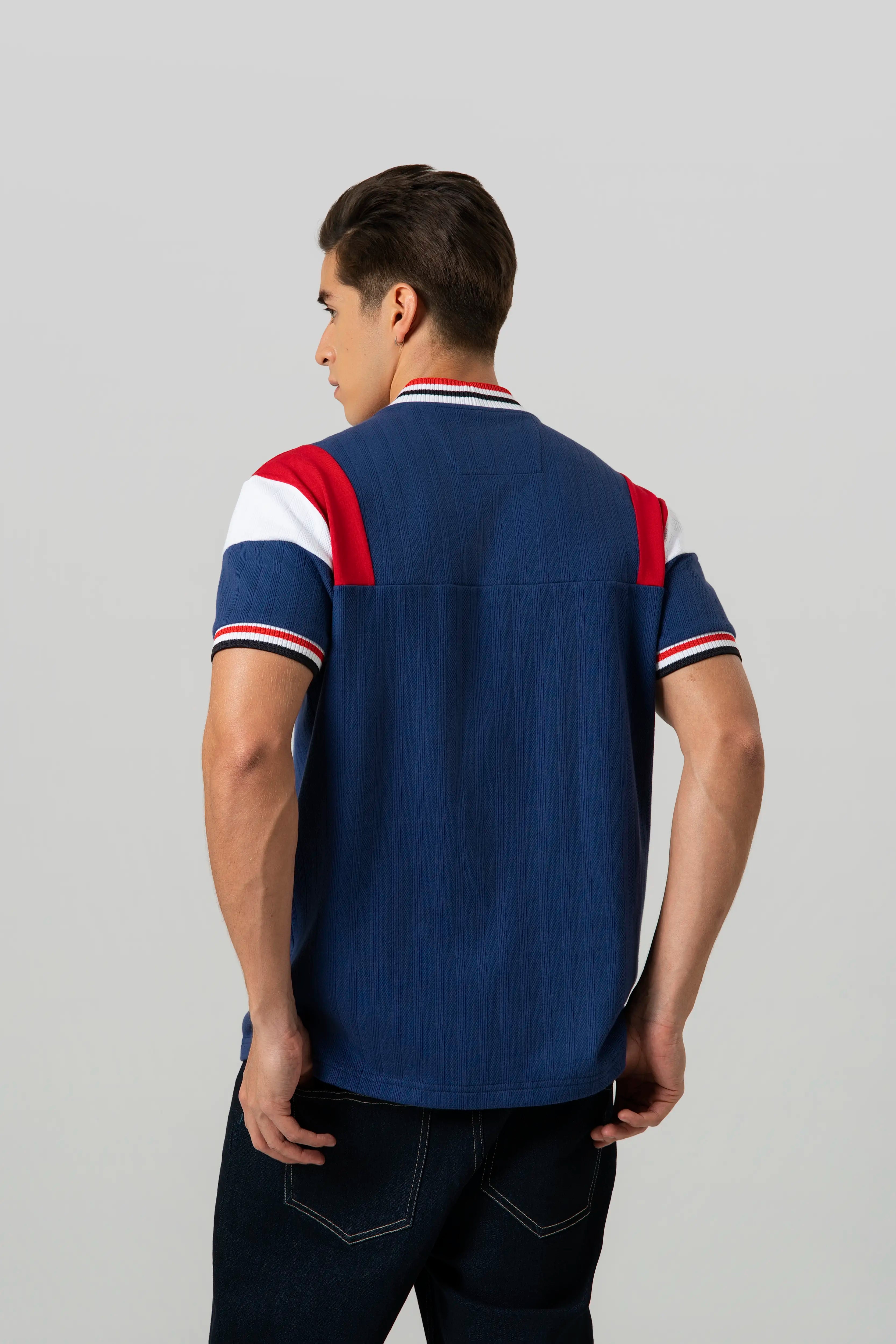 POLO MANGA CORTA COLOR AZUL OSCURO