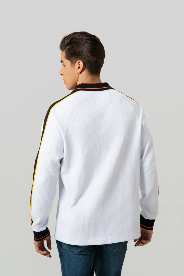 POLO ALEMANIA MANGA LARGA COLOR BLANCO OPTICO