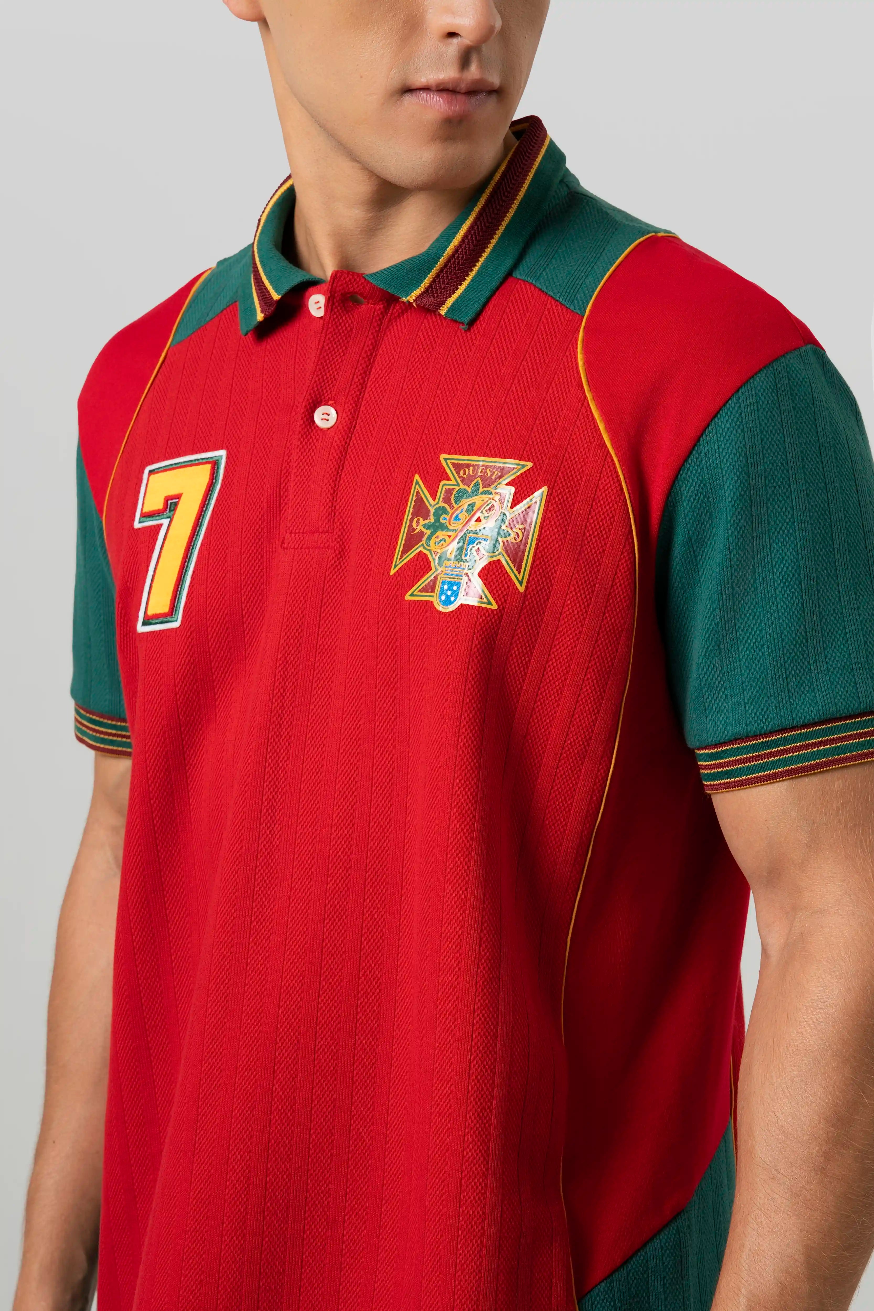 POLO PORTUGAL MANGA CORTA COLOR RED DAHILA