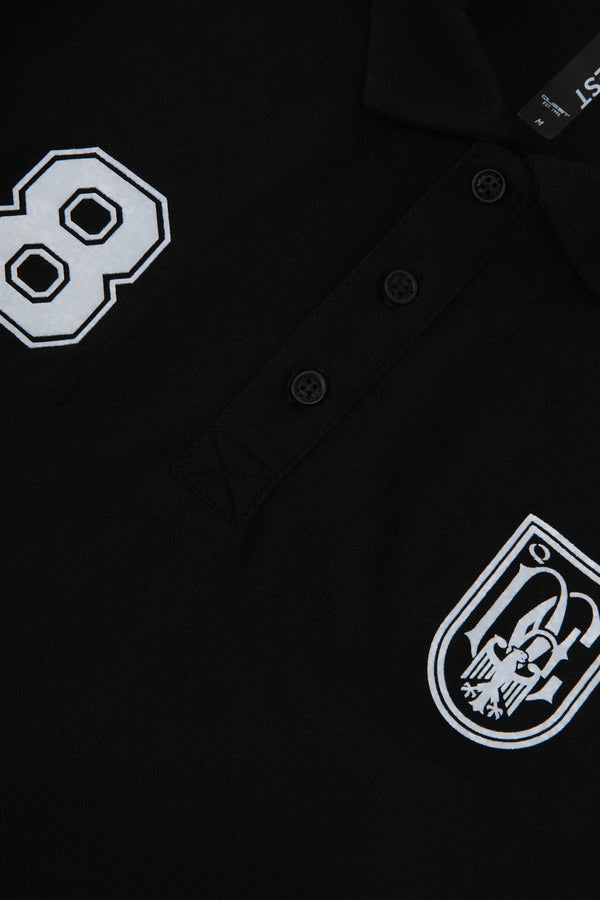 POLO ALEMANIA MANGA CORTA COLOR NEGRO