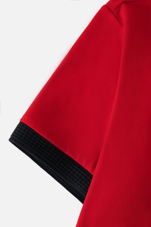 POLO ESPAÑA MANGA CORTA COLOR ROJO