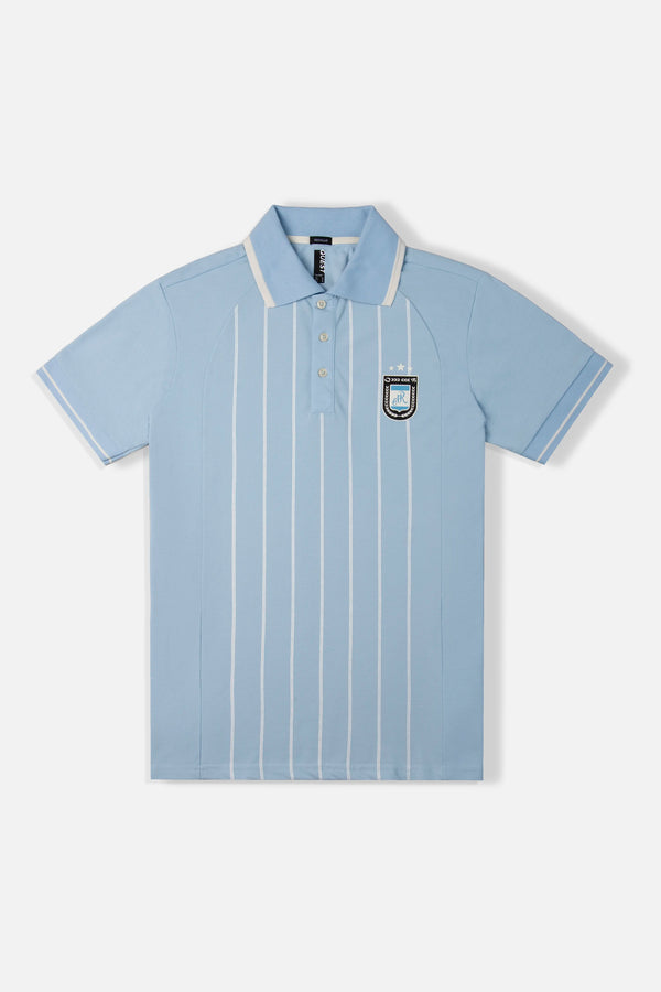 POLO ARGENTINA MANGA CORTA COLOR AZUL CHAMBRAY