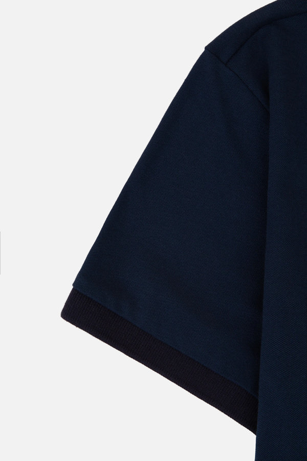 POLO FRANCIA MANGA CORTA COLOR AZUL OSCURO