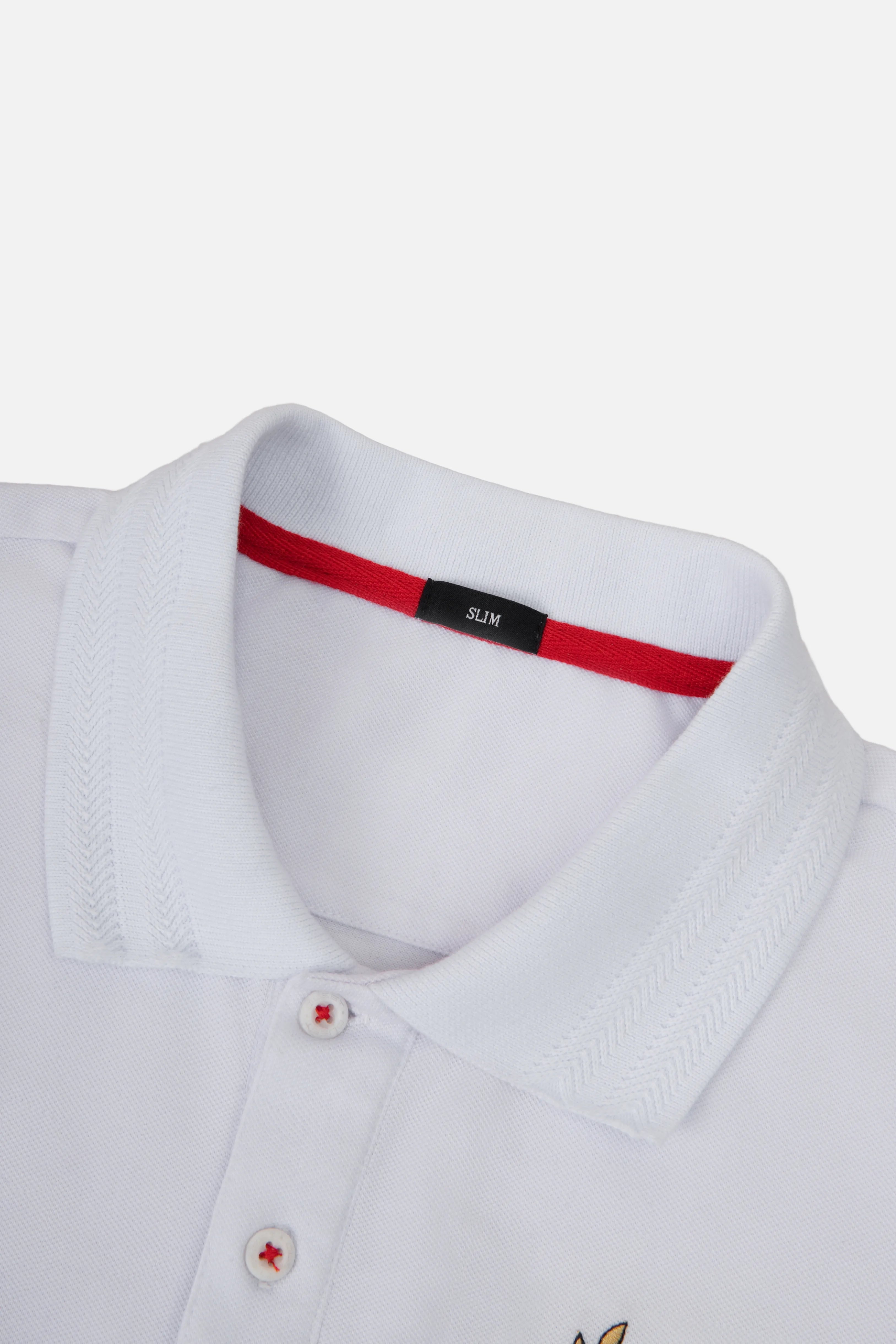 POLO INGLATERRA MANGA CORTA COLOR BLANCO OPTICO