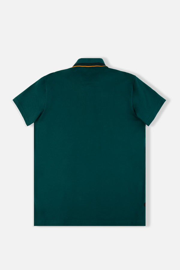 POLO MANGA CORTA COLOR VERDE TEAL