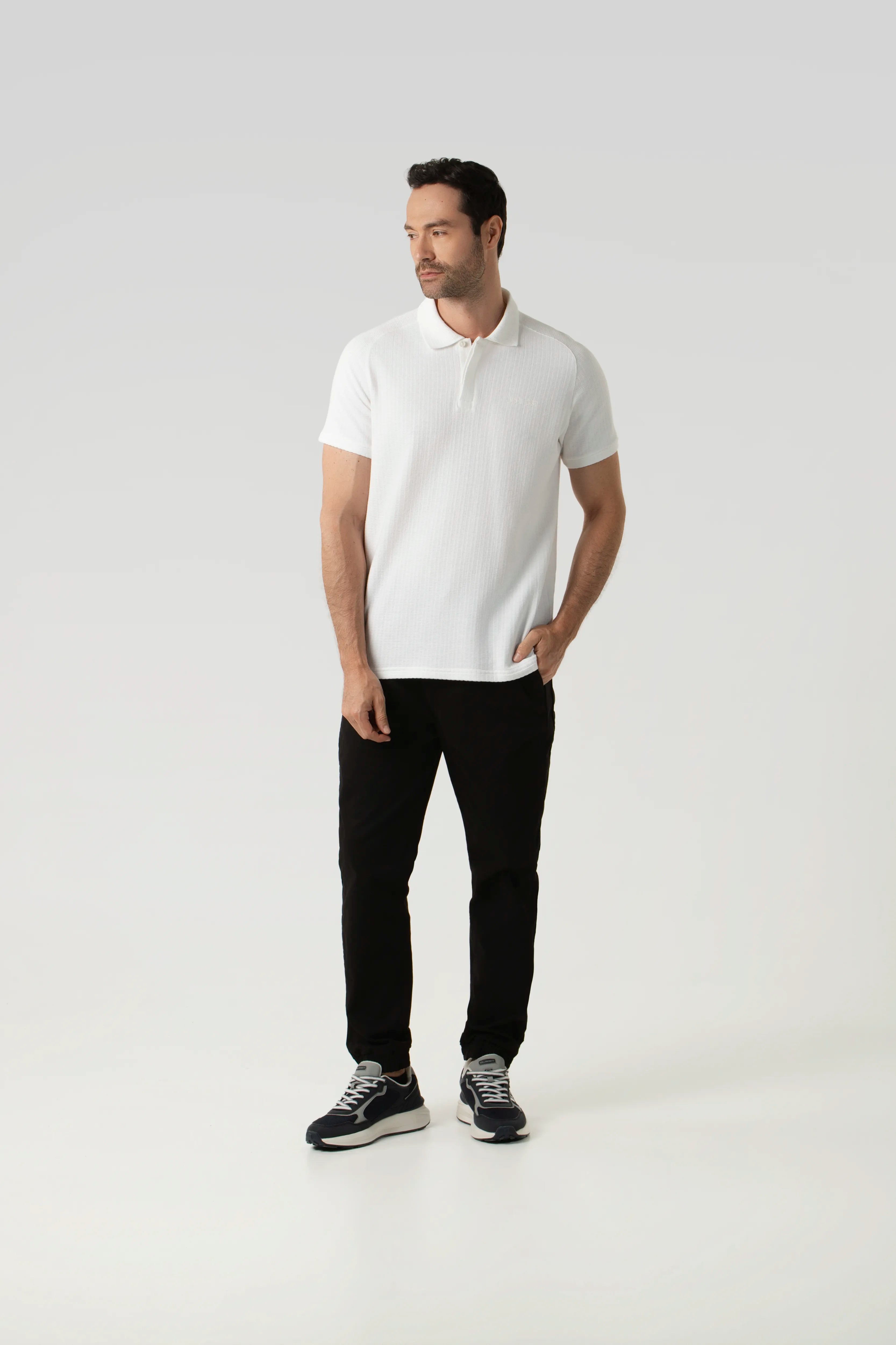 POLO MANGA CORTA COLOR IVORY