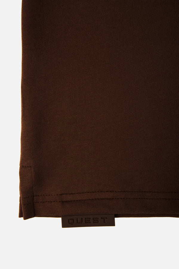 POLO MANGA CORTA COLOR SHAVED CHOCOLATE