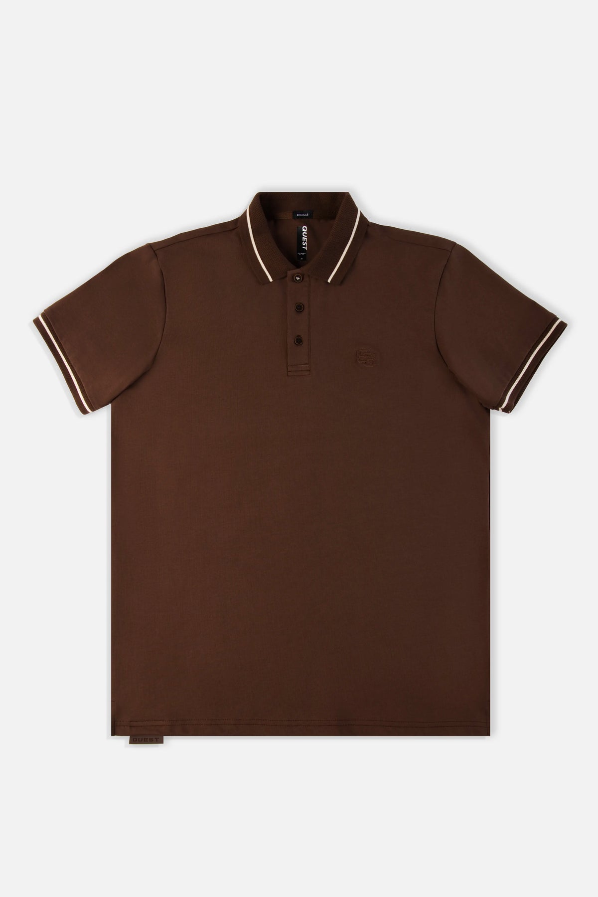 POLO MANGA CORTA COLOR SHAVED CHOCOLATE
