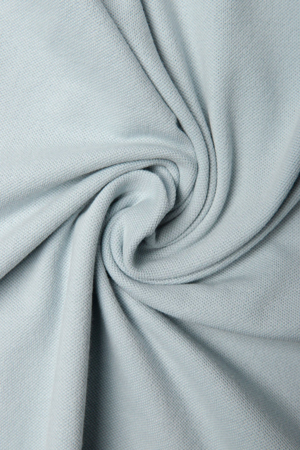 POLO MANGA CORTA COLOR AZUL NIEBLA