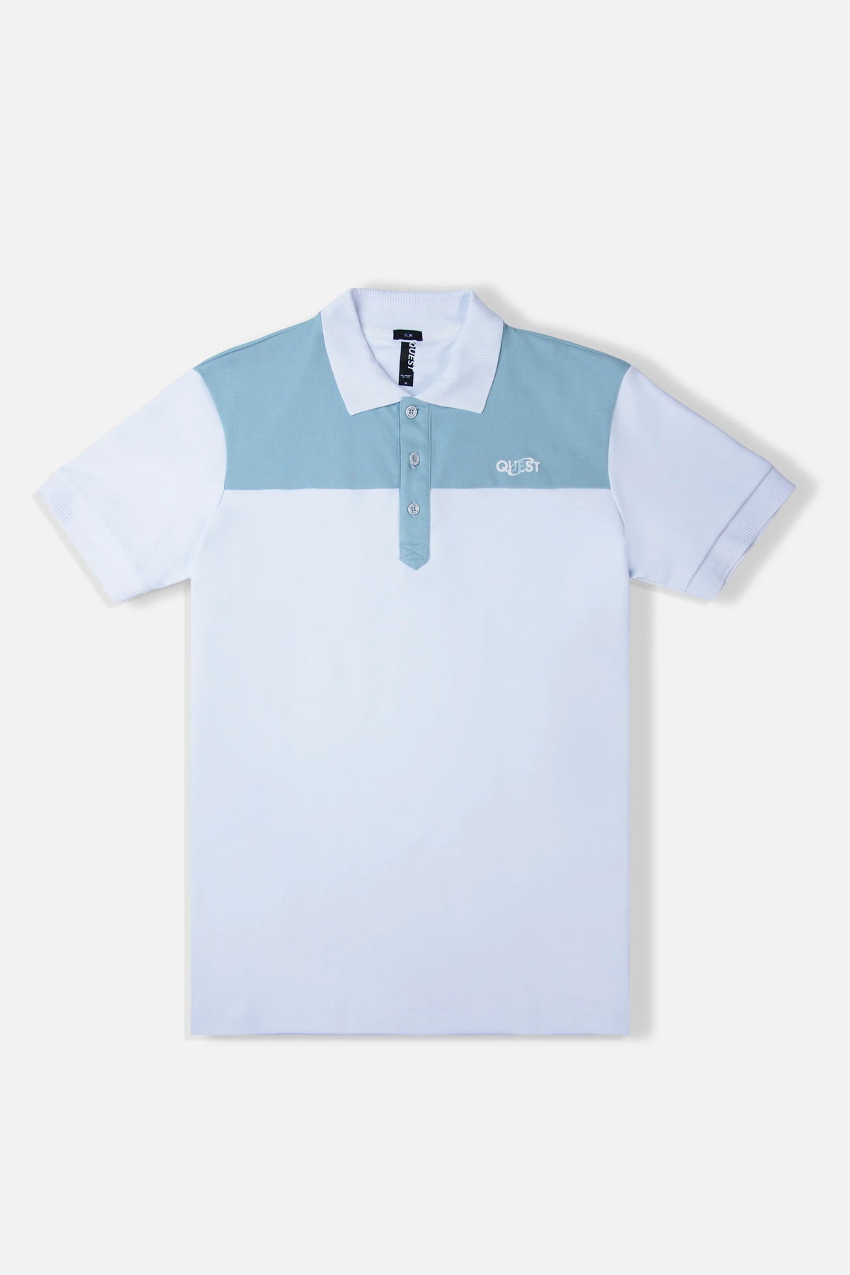 POLO MANGA CORTA COLOR BLANCO OPTICO