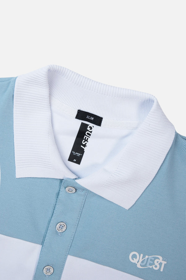 POLO MANGA CORTA COLOR BLANCO OPTICO