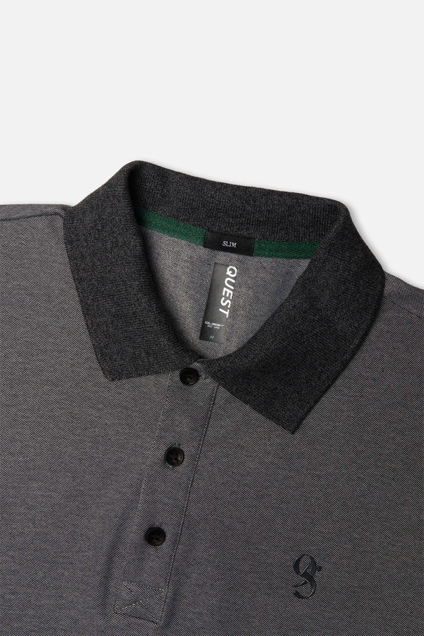 POLO MANGA CORTA COLOR NEGRO
