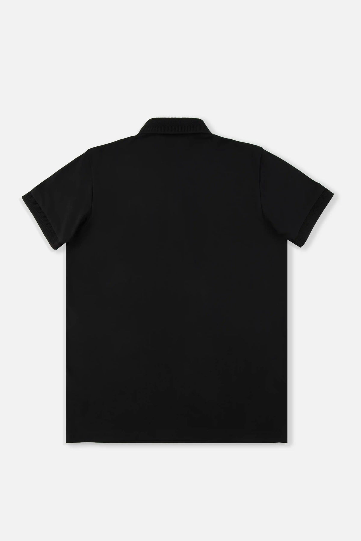 POLO MANGA CORTA COLOR NEGRO