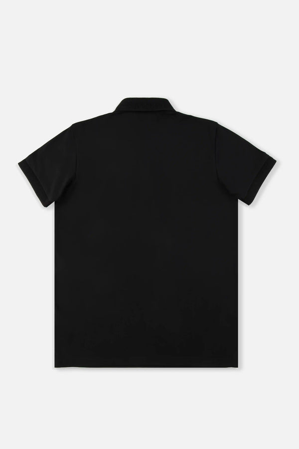 POLO MANGA CORTA COLOR NEGRO