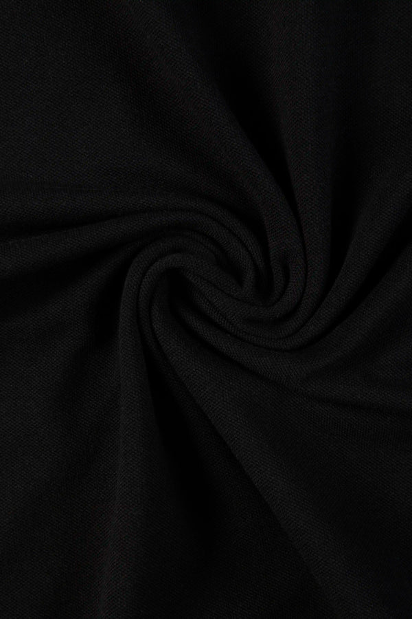 POLO MANGA CORTA COLOR NEGRO