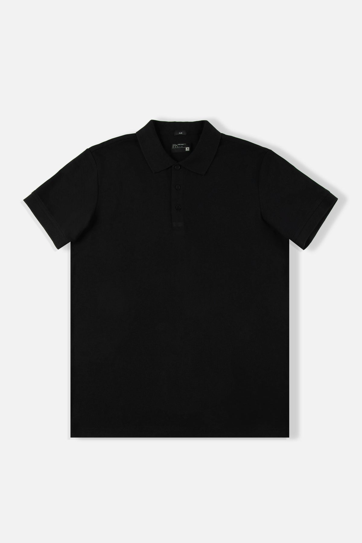 POLO MANGA CORTA COLOR NEGRO