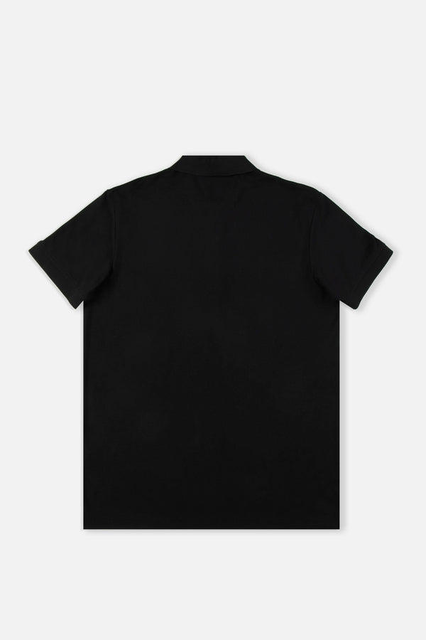 POLO MANGA CORTA COLOR NEGRO