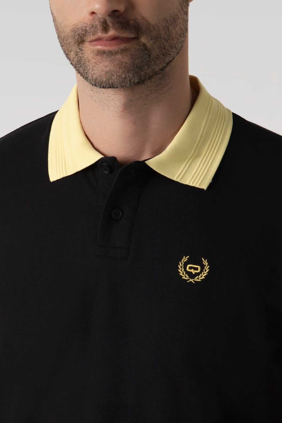 POLO MANGA CORTA COLOR NEGRO
