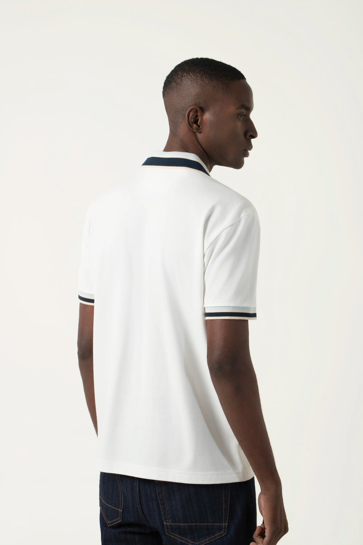 POLO MANGA CORTA COLOR IVORY