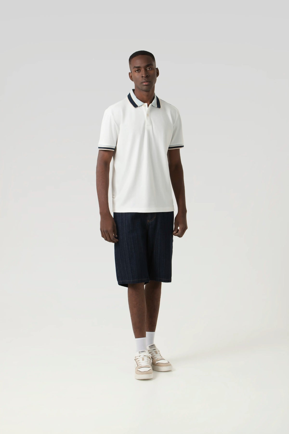 POLO MANGA CORTA COLOR IVORY