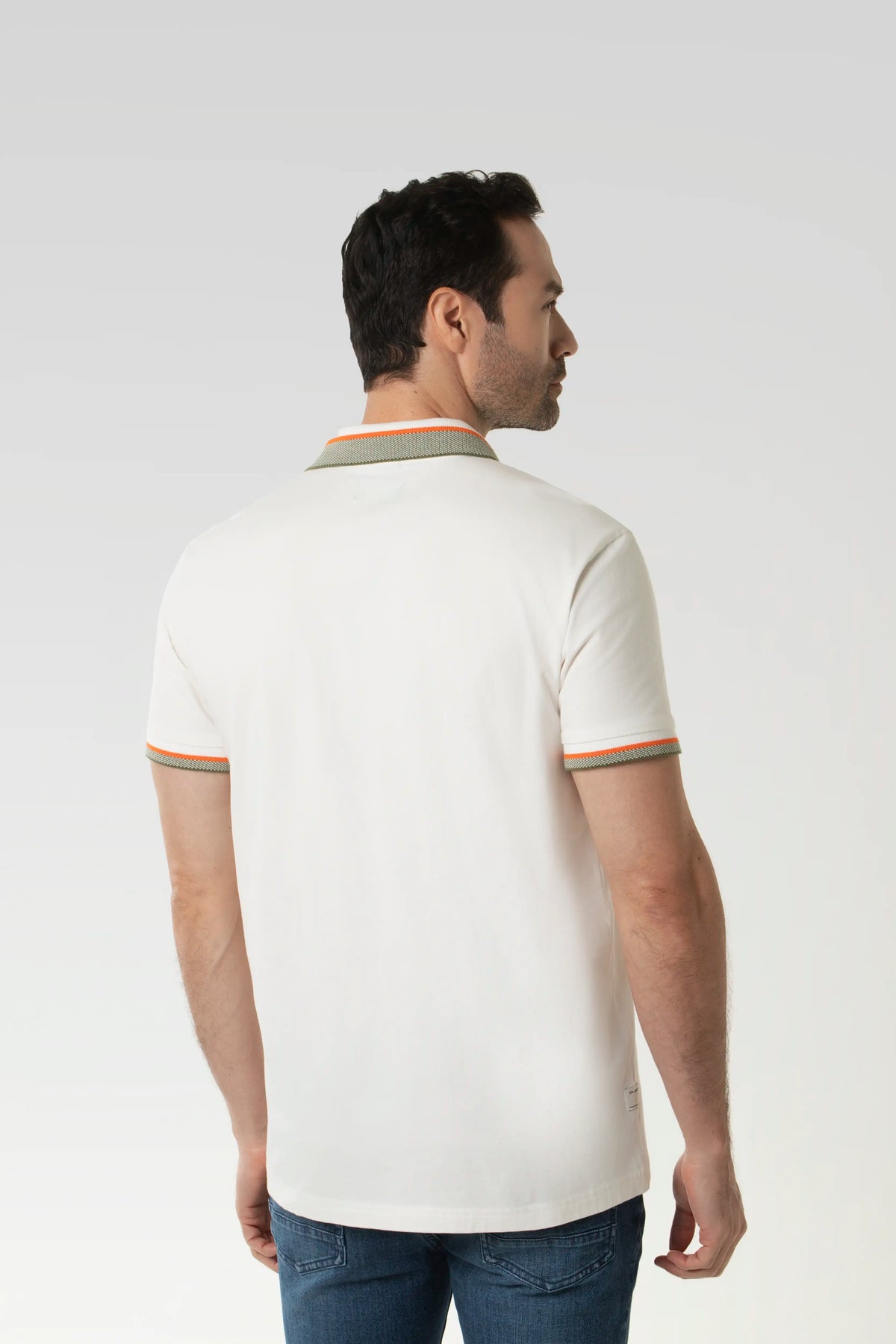 POLO MANGA CORTA COLOR IVORY