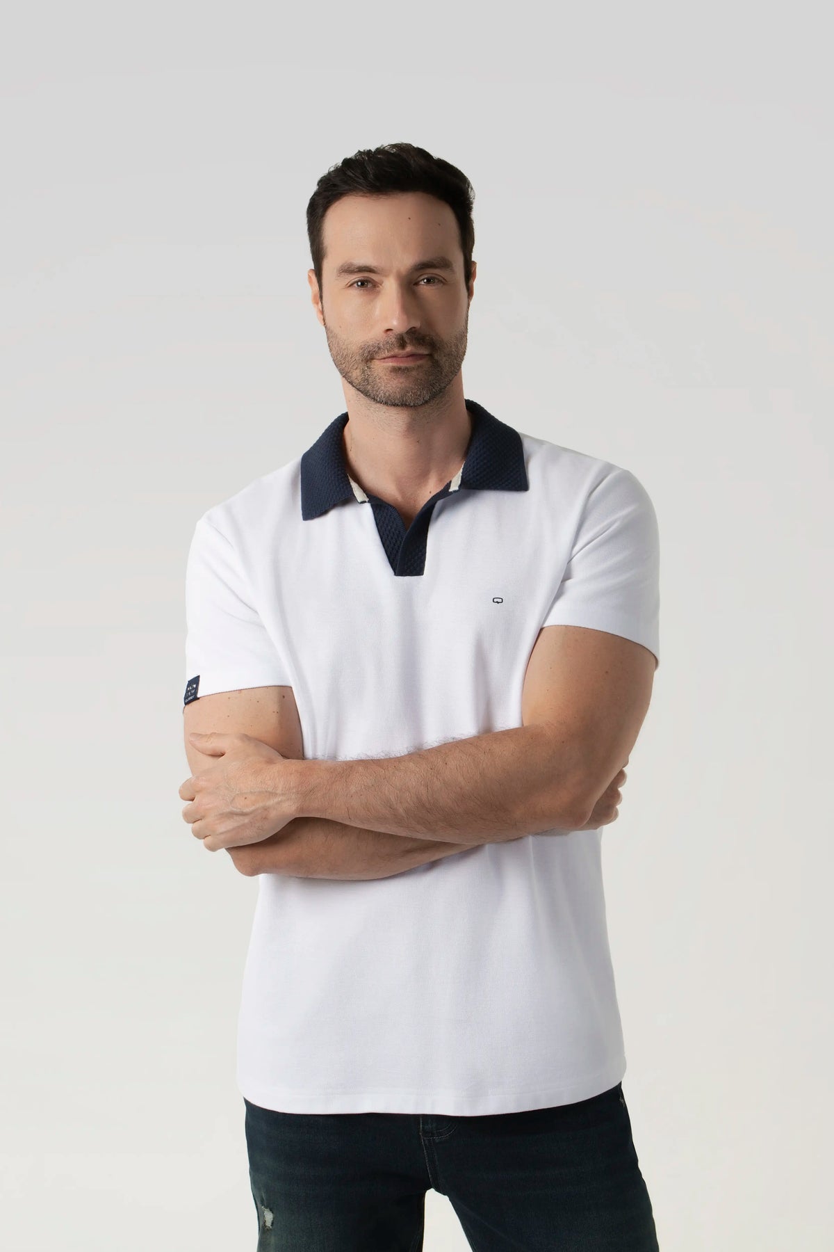 POLO MANGA CORTA COLOR IVORY
