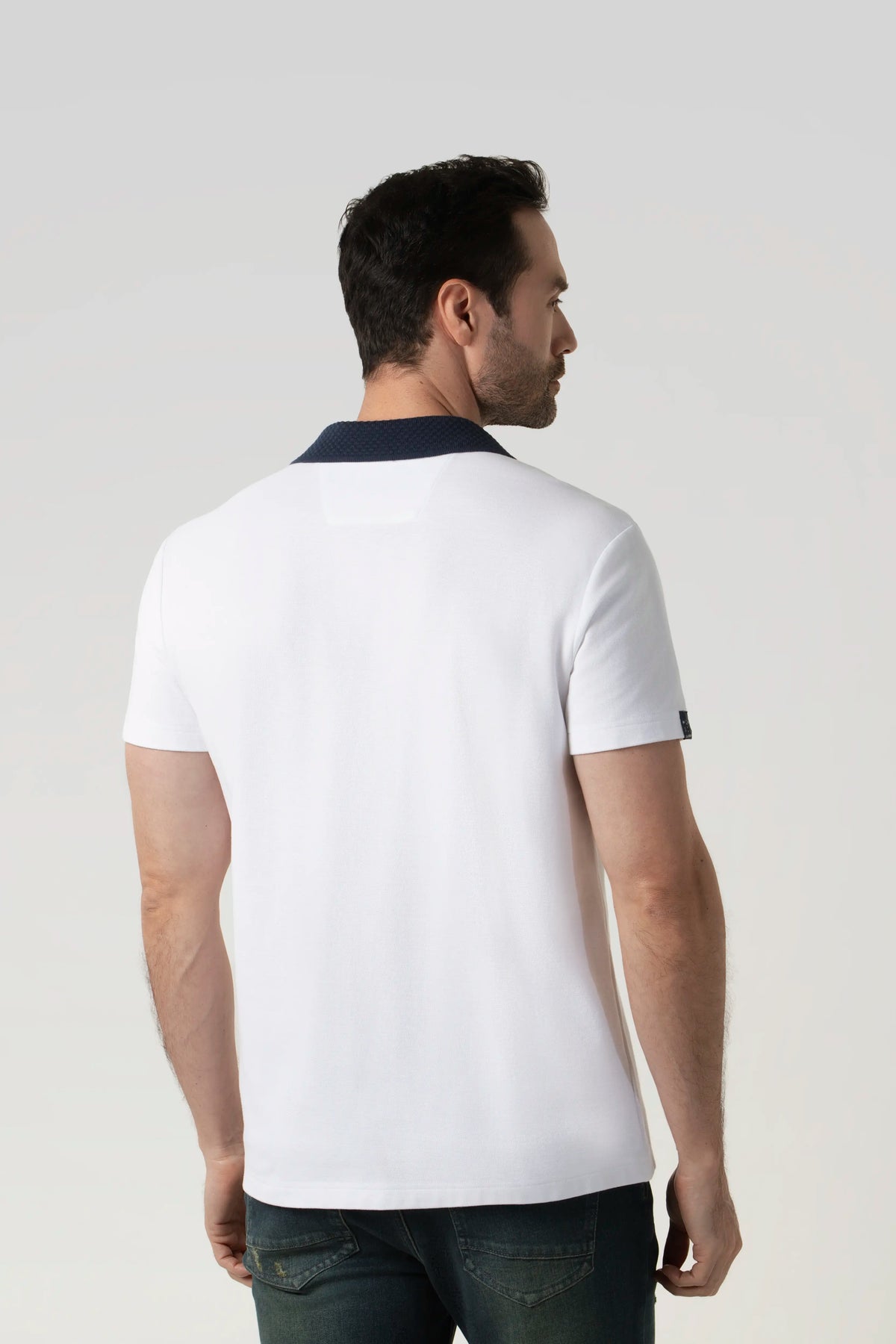 POLO MANGA CORTA COLOR IVORY