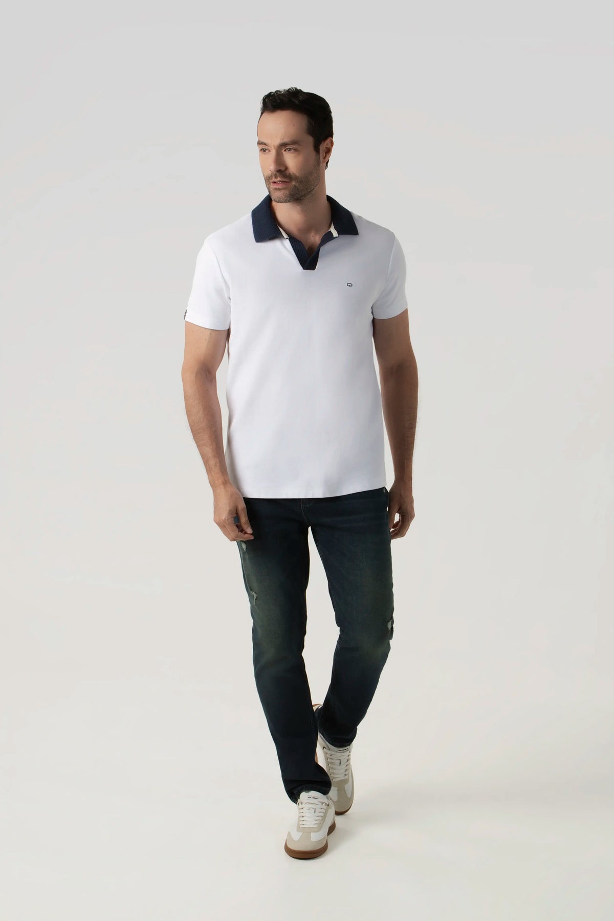 POLO MANGA CORTA COLOR IVORY