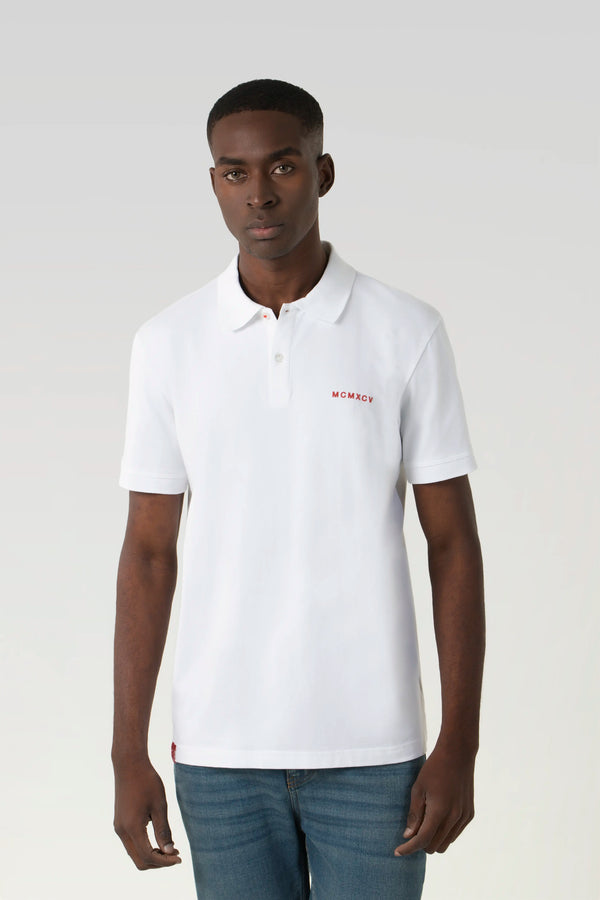 POLO MANGA CORTA COLOR BLANCO BLANCO
