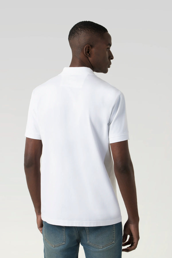 POLO MANGA CORTA COLOR BLANCO BLANCO