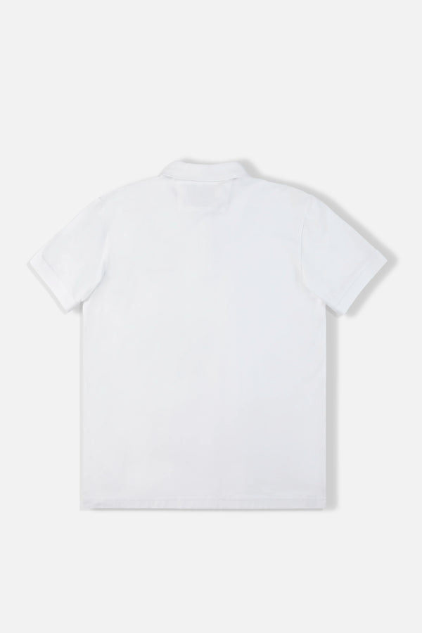 POLO MANGA CORTA COLOR BLANCO BLANCO