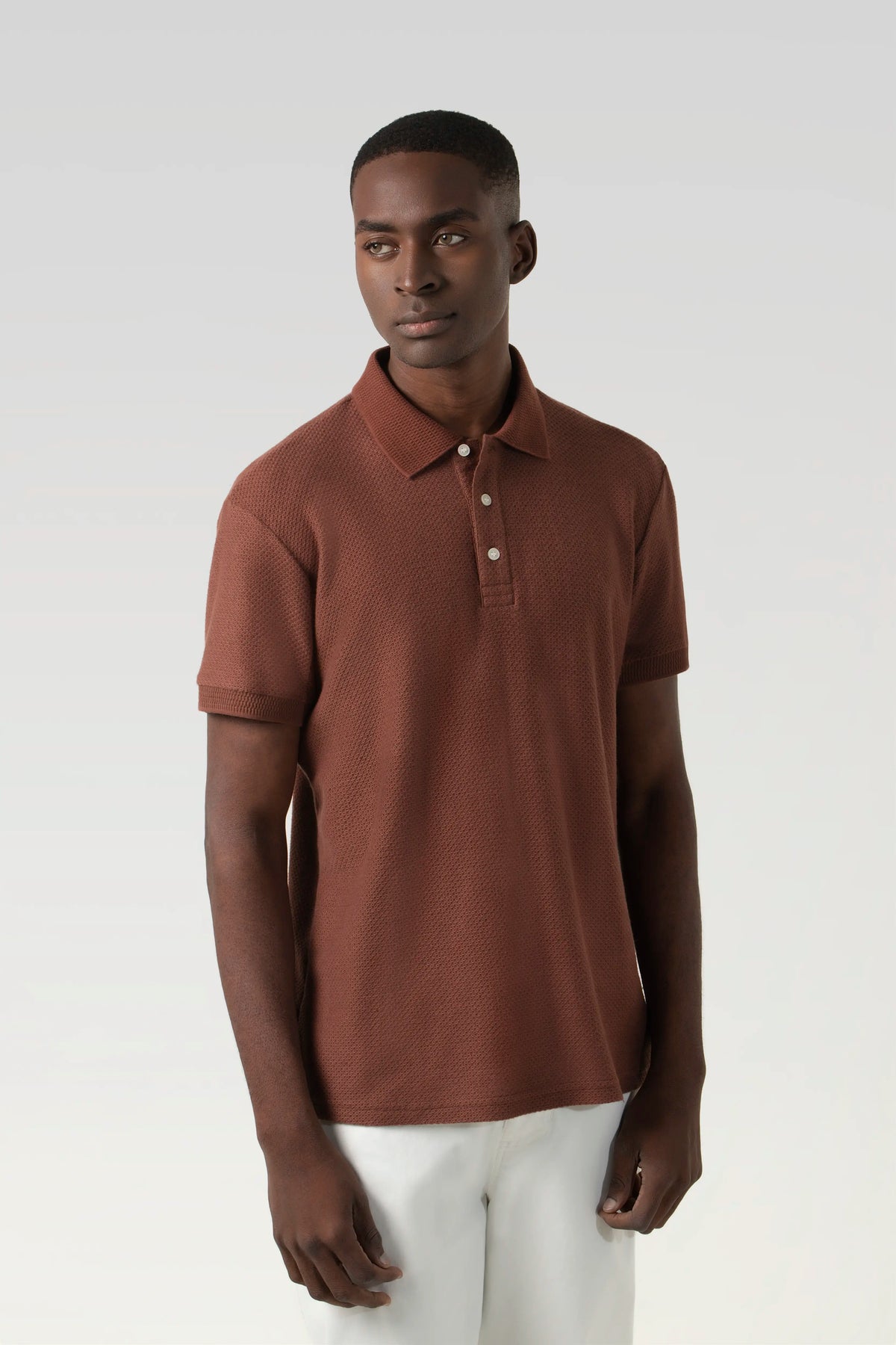 POLO MANGA CORTA COLOR BRUNETTE