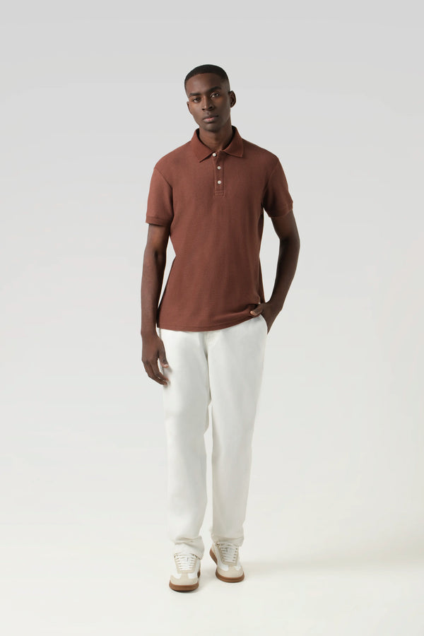 POLO MANGA CORTA COLOR BRUNETTE