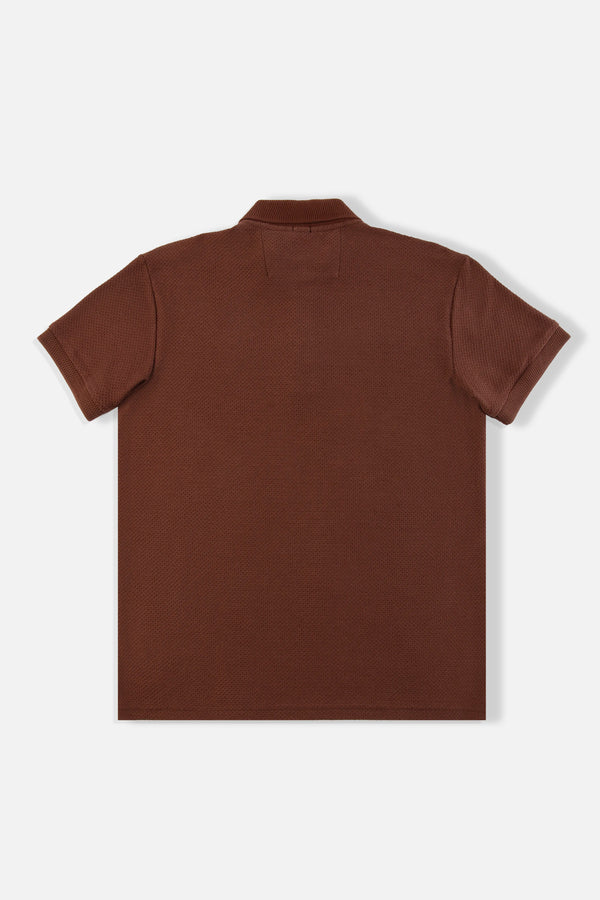 POLO MANGA CORTA COLOR BRUNETTE
