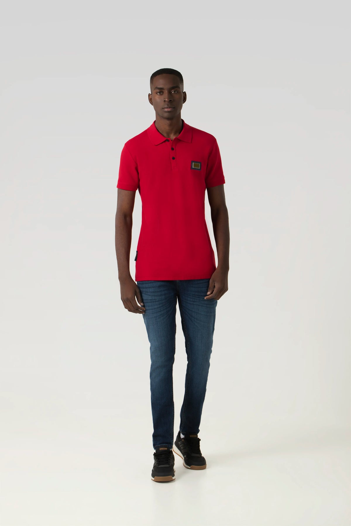 POLO MANGA CORTA COLOR ROJO