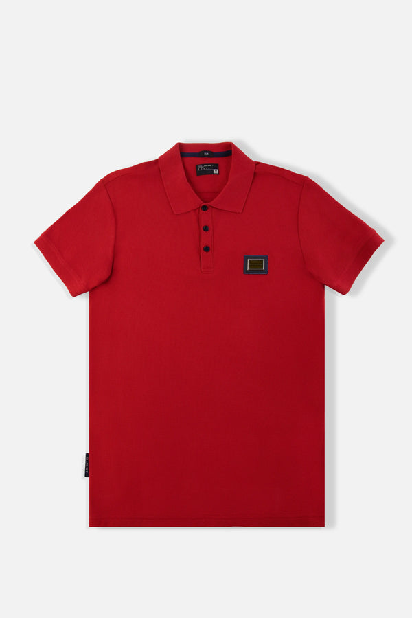 POLO MANGA CORTA COLOR ROJO