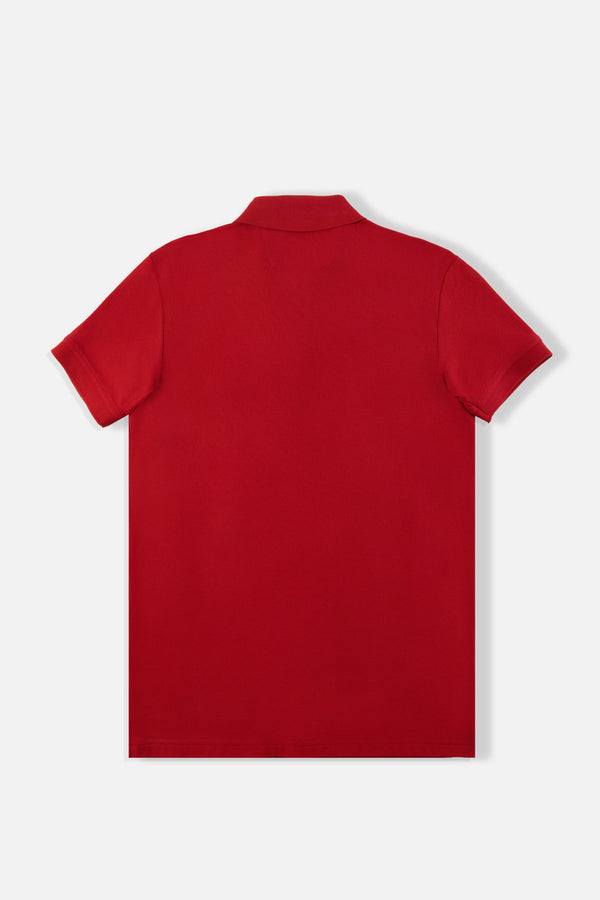 POLO MANGA CORTA COLOR ROJO