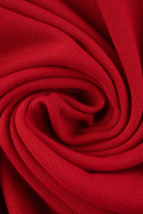 POLO MANGA CORTA COLOR ROJO