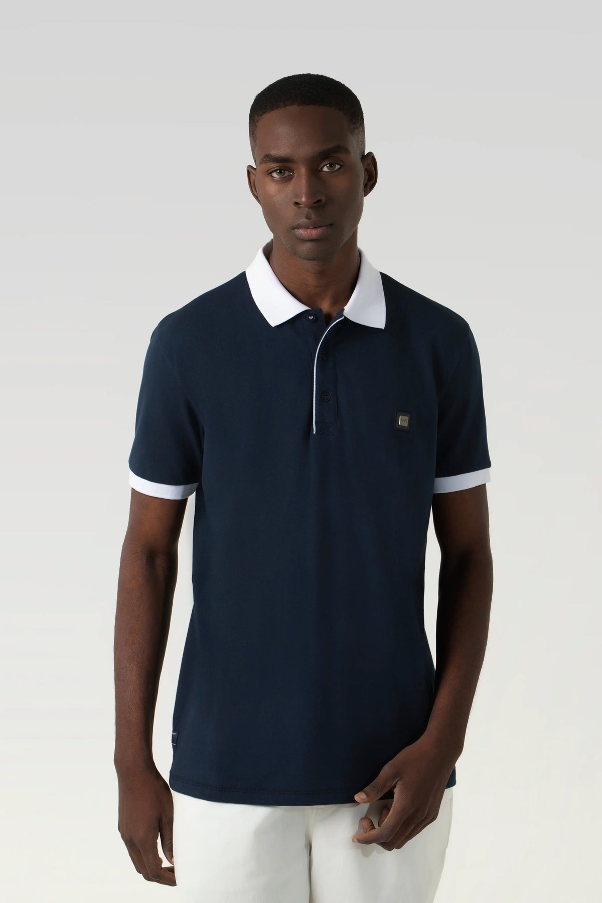 POLO MANGA CORTA COLOR AZUL OSCURO