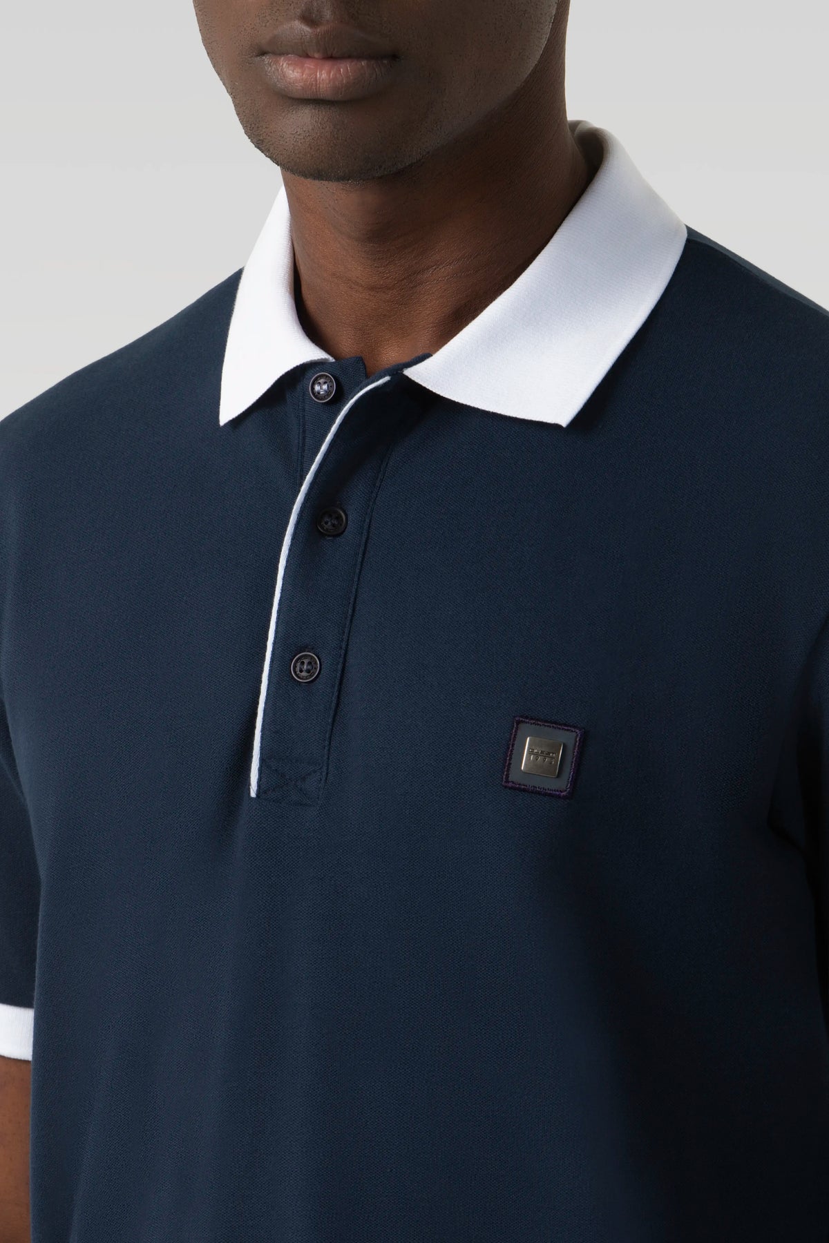 POLO MANGA CORTA COLOR AZUL OSCURO