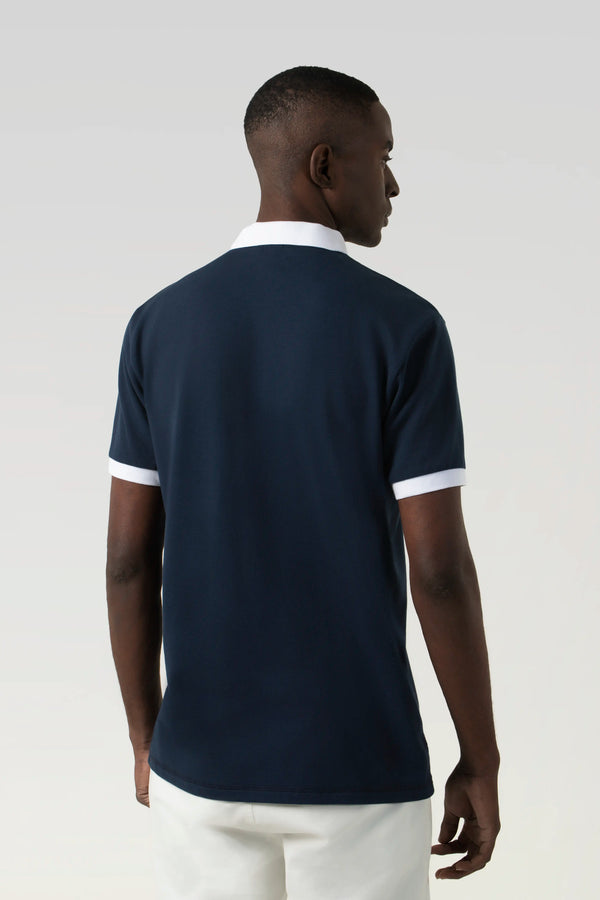 POLO MANGA CORTA COLOR AZUL OSCURO