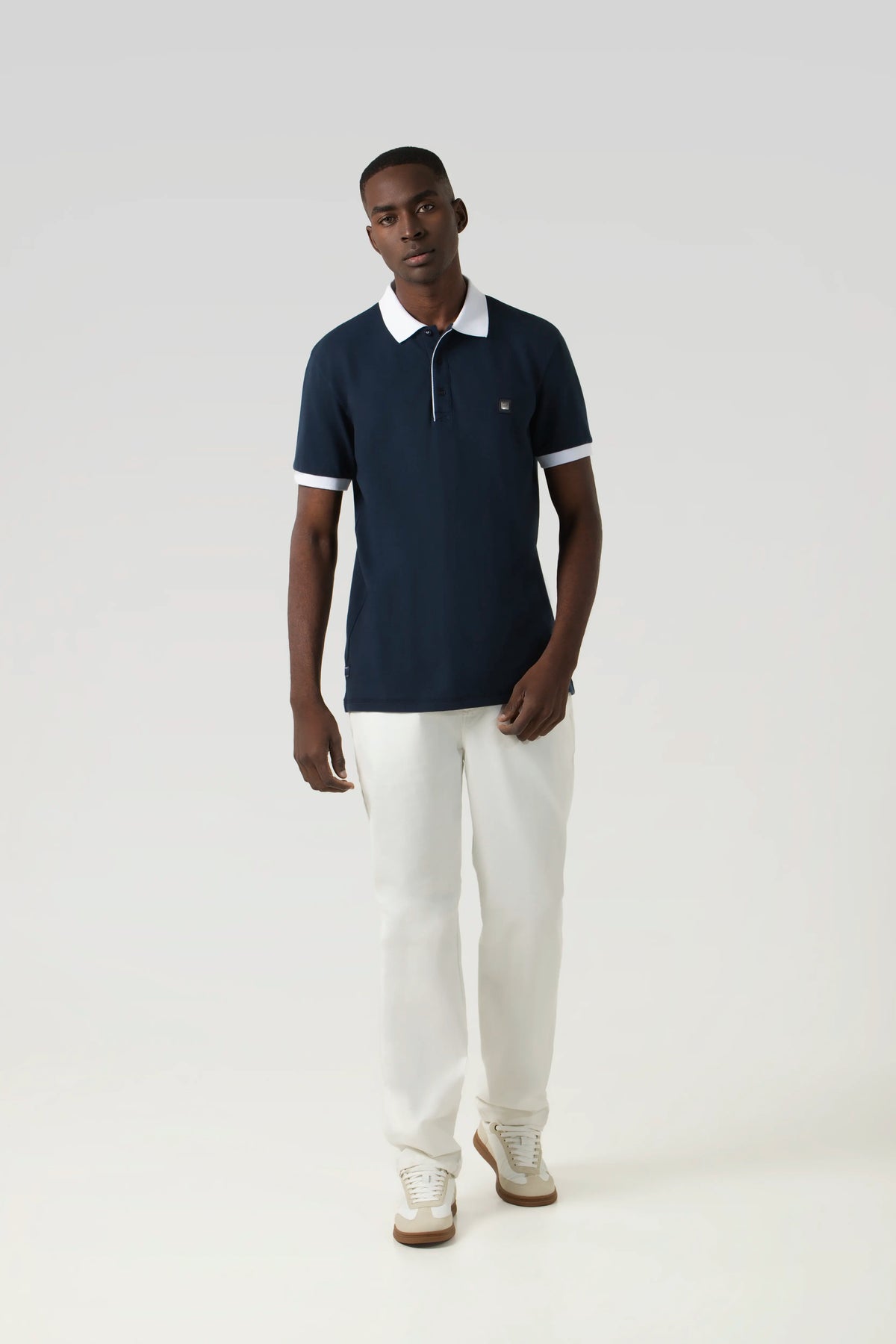 POLO MANGA CORTA COLOR AZUL OSCURO