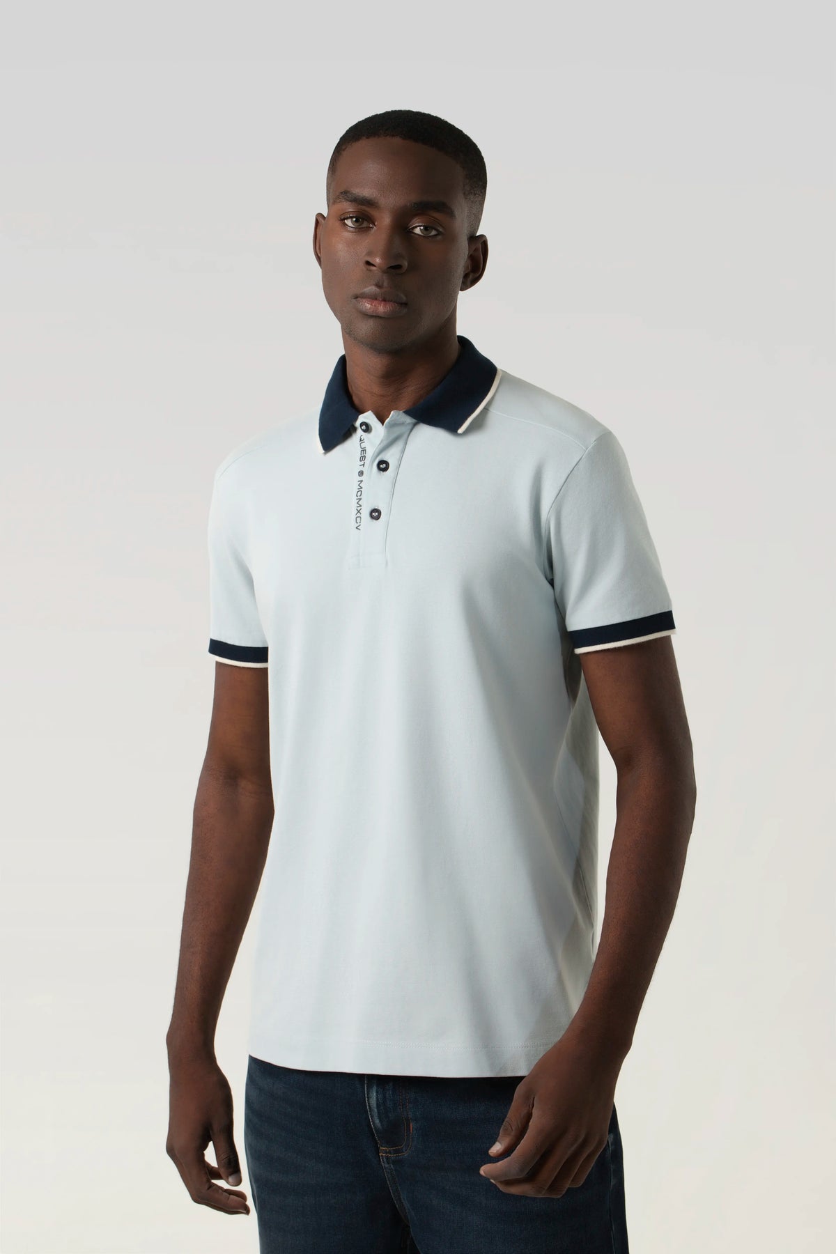 POLO MANGA CORTA COLOR BABY BLUE